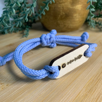 Bracelet musical bleu clair