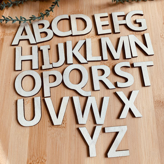 Lot lettres de l'alphabet de A à Z